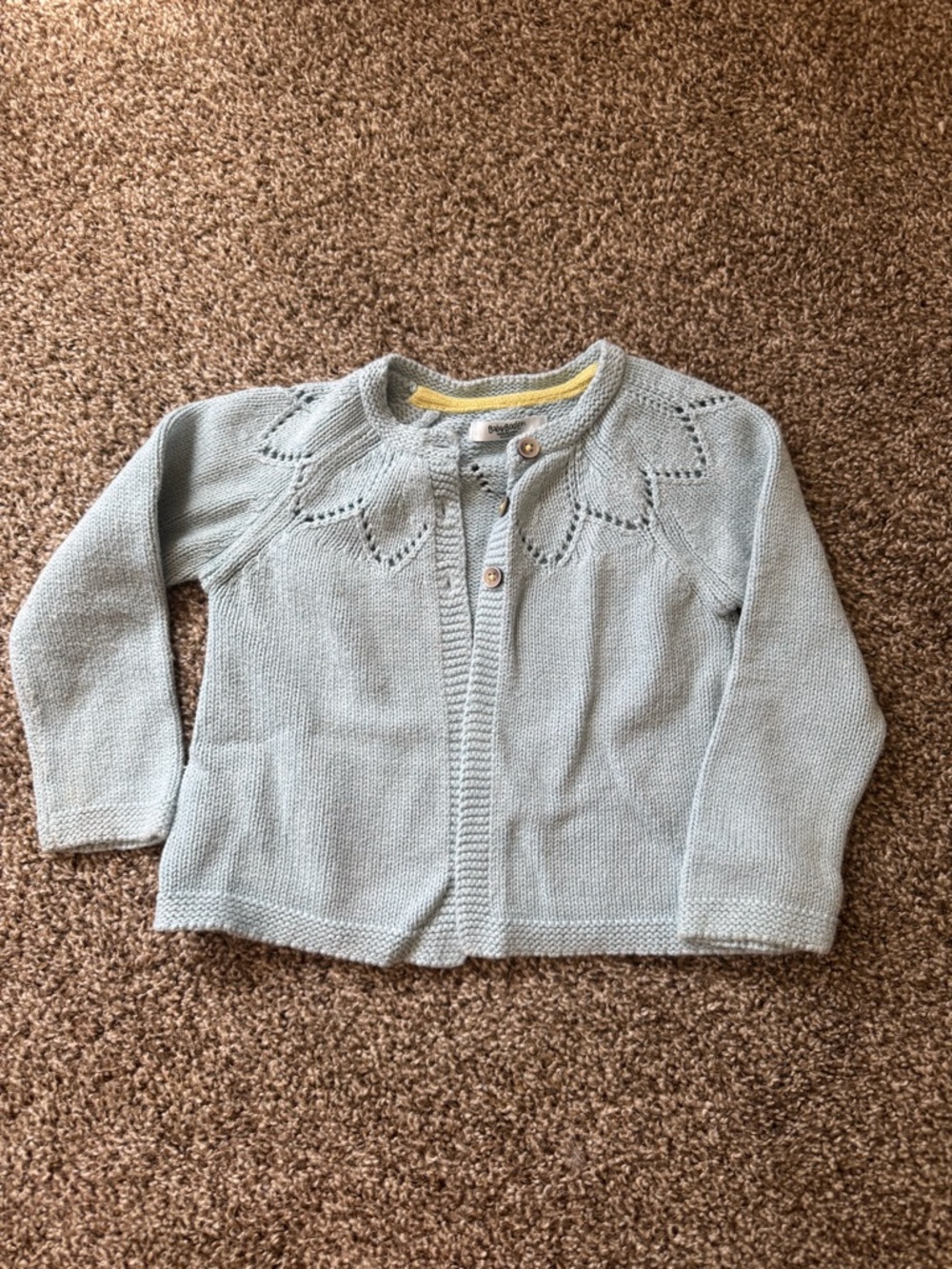 Mini Boden Light Blue Knit Cardigan